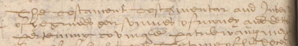 Extract from the Testament Testamentar of Patrik Wauch, merchant burgess in Linlithgow, confirmation 1638.