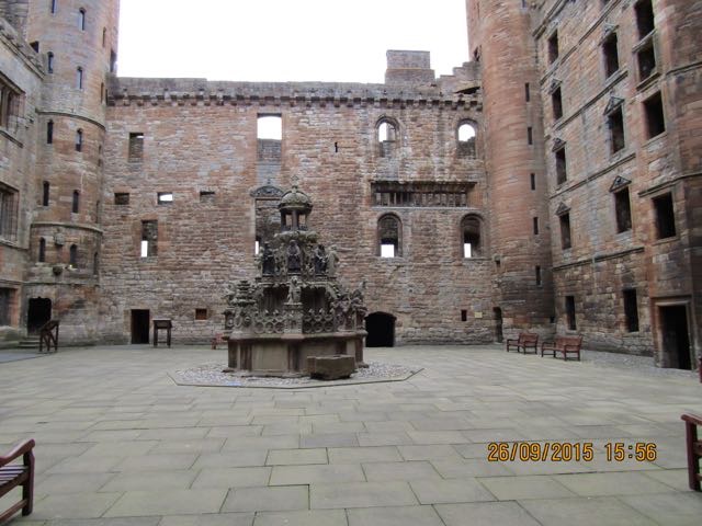 Linlithgow - the central courtyard of the Palace.